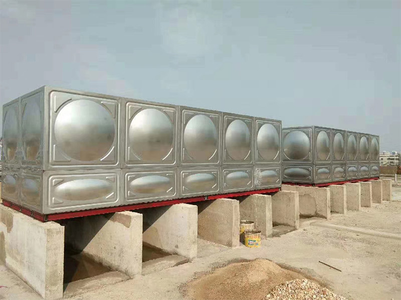 2*18噸不銹鋼水箱，廣州工地安裝完成|宏量水箱